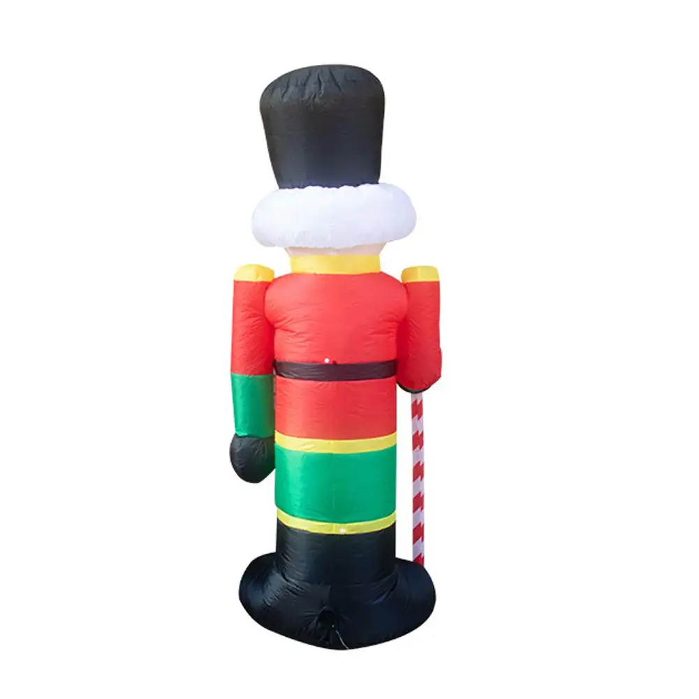 

Christmas Inflatable Santa Claus Soldier Inflatable Old Puppies Fast Inflatable Noise, Low Quality Fabric Folding And Convenient