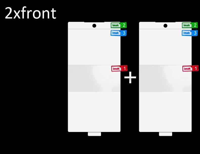 2xfront Imak гидрогель пленка для samsung Galaxy Note 10 плюс сзади спереди Экран защитный прозрачный Олеофобное - Цвет: 2xfront