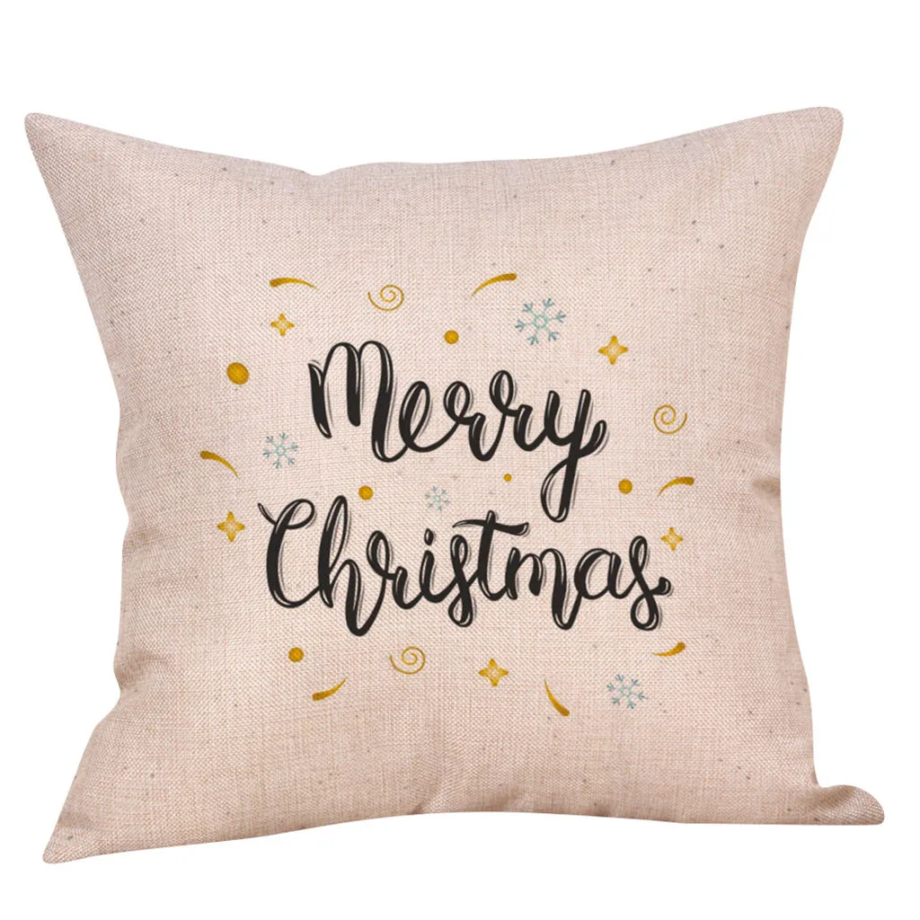 Рождественские Чехлы для декоративных подушек диван для оформления Дома Наволочка Housse de cussin cojines наволочка Funda Cojin - Цвет: E