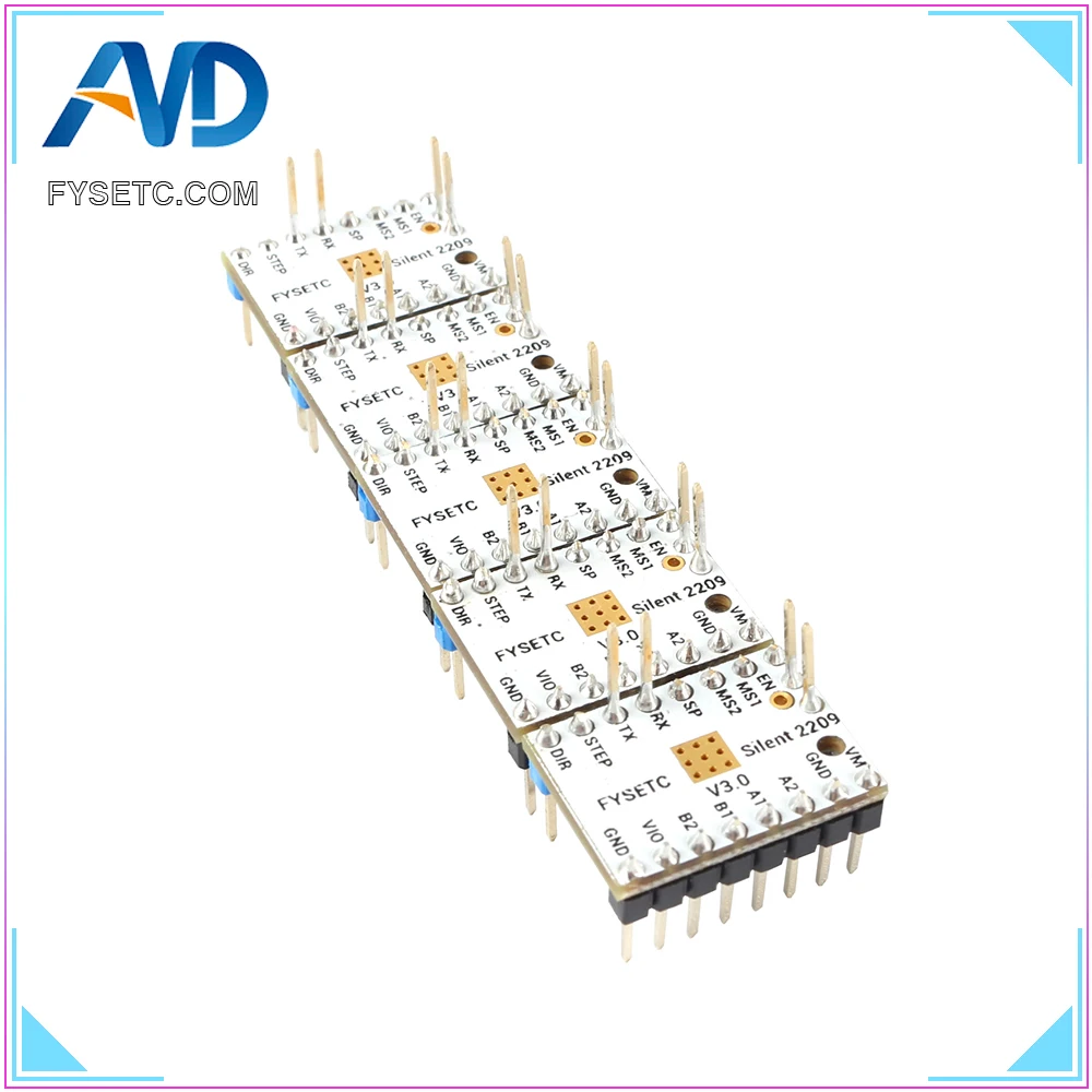 Peças de Impressora Stepping Driver Motor Stepsticks Mudo 256 Microsteps Atual 2.8a Pico vs Tmc2208 5 Tmc2209 V3.0 3d - Imagem 5