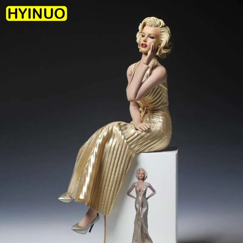 

1/6 Scale female Marilyn Monroe Sexy fashion Evening Dress Suit Set Sculpt Model 12' Full Set Action Figure Doll Clothing Toys