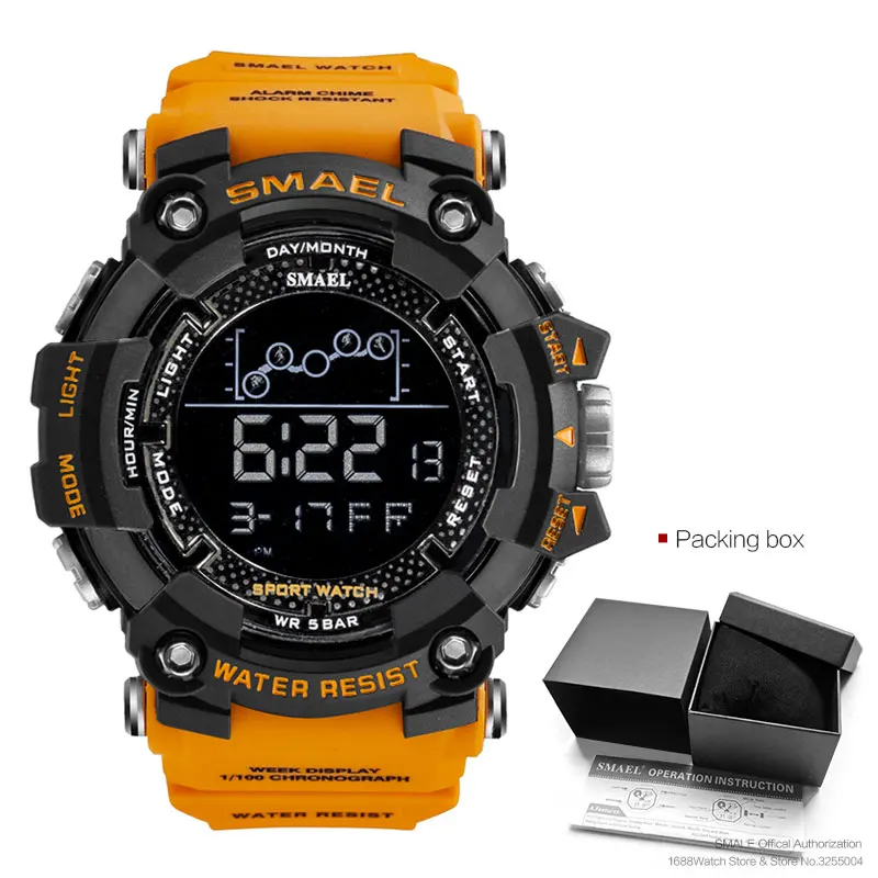 SMAEL Reloj Digital resistente al agua para hombre, relojes militares del  ejército, reloj de pulsera LED para hombre, reloj deportivo 1803, reloj  Masculino – Los mejores productos en la tienda online Joom Geek