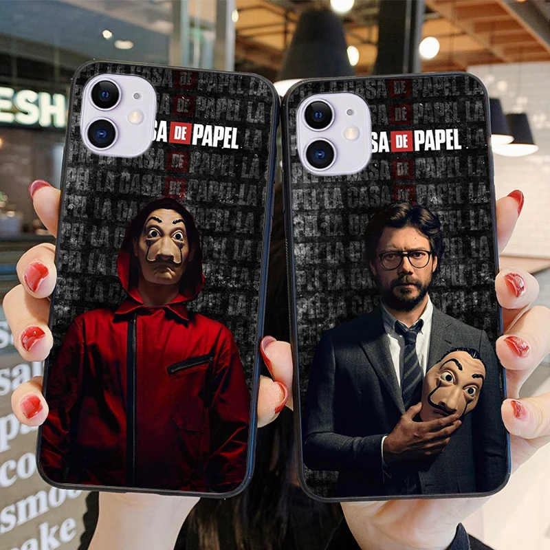 Испания ТВ La Casa de papel Мягкий ТПУ силиконовый чехол для телефона Apple iPhone 11Pro Max 6 6splus 7