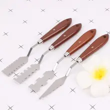 9 шт./компл. Профессиональный Нержавеющая сталь художественные масляные Краски ing палитра нож лопатка Краски поддон арт D08B