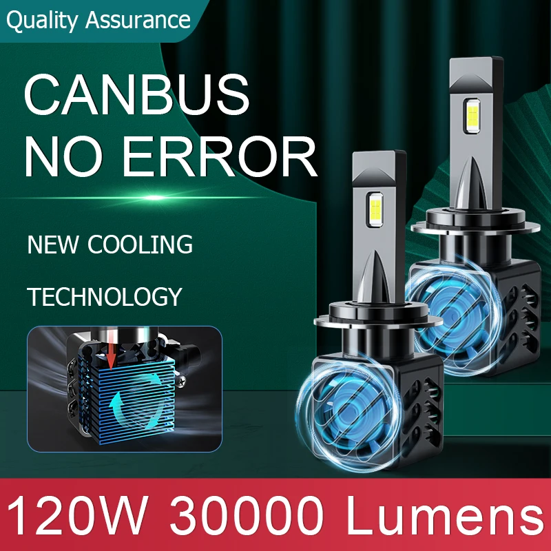 120 Вт на пару 9004 лм CANbus 9007 9005 Hir2 автомобильные фасветильник H4 H7 H1 светодиодный 9006