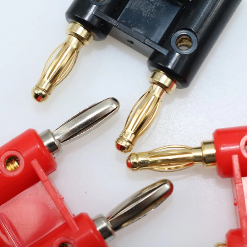 4mm Banana Plug Connector 4mm Speaker Plug Adapter Two-position Audio Pl