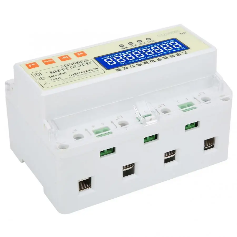 

YG194ES-3W4P Power Meter Multifunctional Digital LCD Electricity Volt Power Meter RS485 Communication 220V