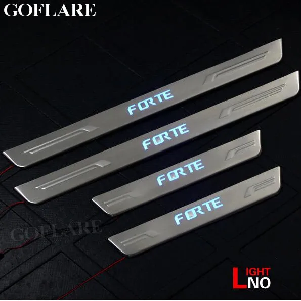 Led авто порог потертости защита для тарелок KIA Creta K3 Forte аксессуары 2009 2010 2011 2012 2013