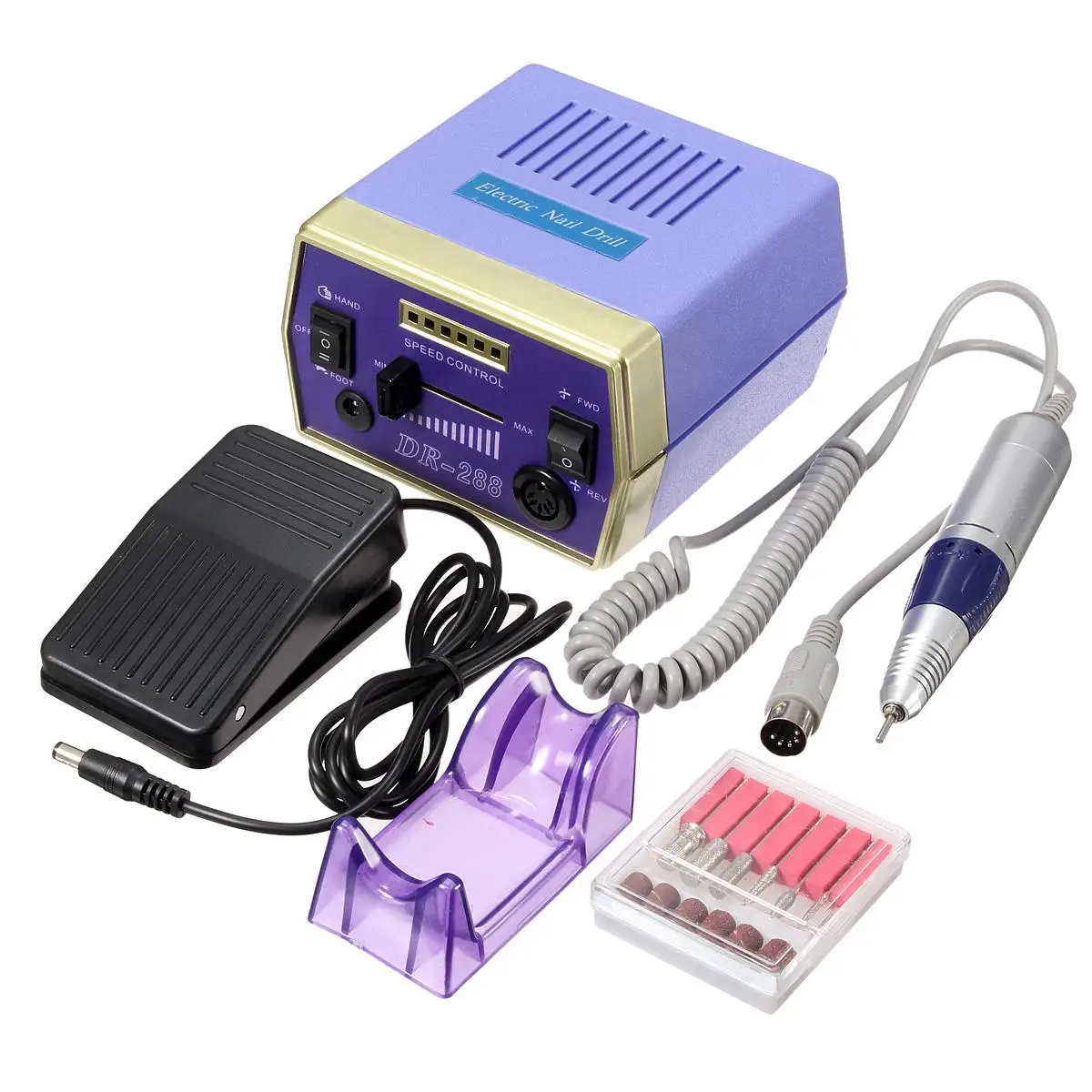 

Professional Electric Nail Art Equipment Manicure Kit Ceramic Nail Drill Bit Sanding Band Accessories Nail Tool 3W RPM 220-240V