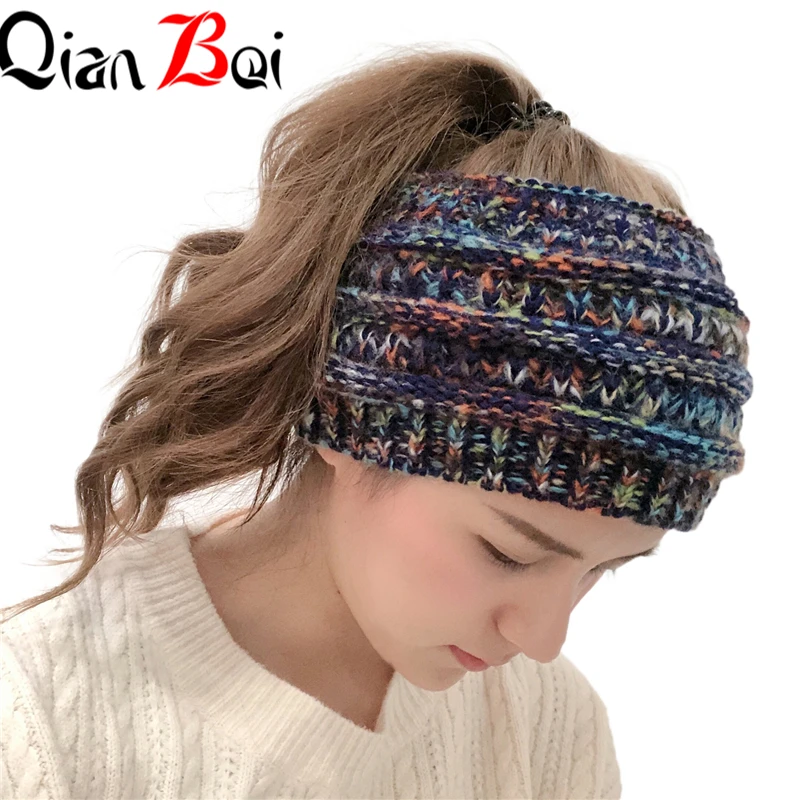 QianBei,, 8 шт./партия, повседневные шапочки для мужчин и женщин, модная вязанная зимняя шапка, одноцветная хип-хоп кепка, Кепка унисекс