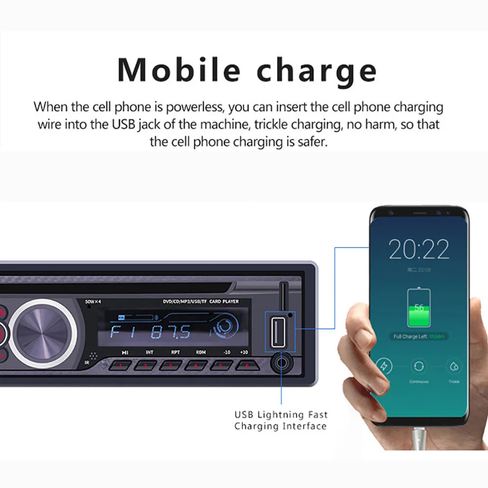 8169A автомобильный 1 Din автомобильный Bluetooth стерео CD VCD DVD диск MP3 плеер FM AUX USB Радио Аудио Мультимедиа MP3 плеер