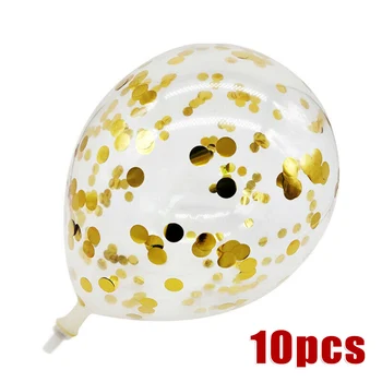 

10pcs 12 Inch Colorful Sequins Balloons Wedding Birthday Party Decor Kids Toy Fit For Student Dances, Birthday Parties, Open-air