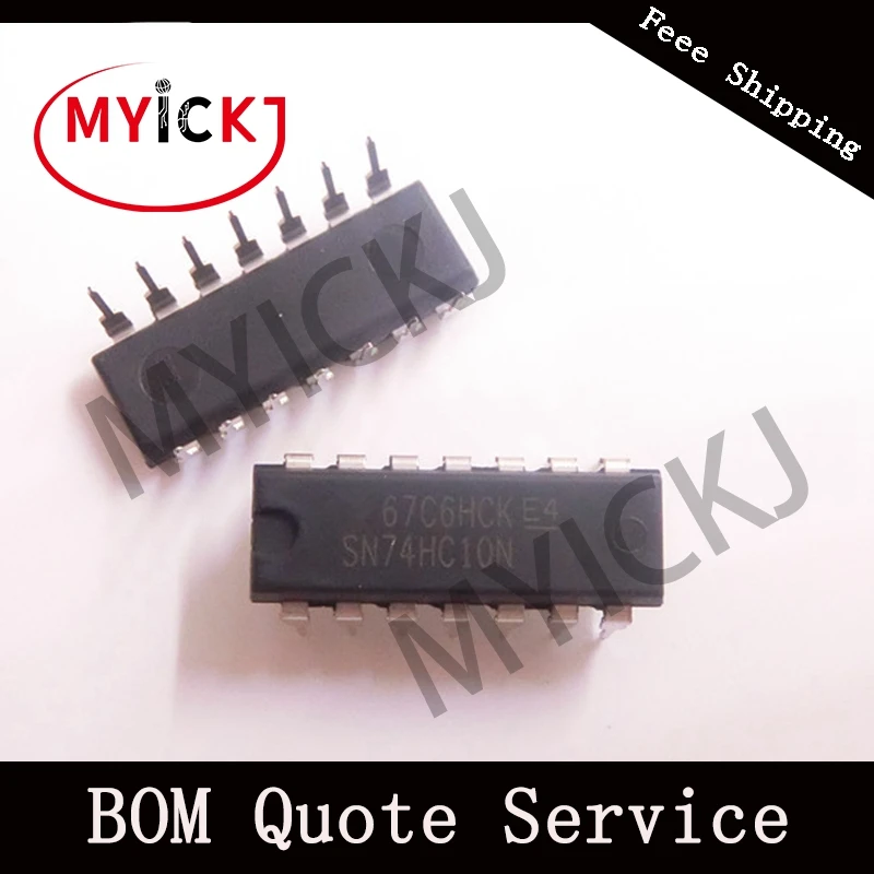 10 шт. SN74HC10N тройной 3-вход POSITIVE-NAND ворота микросхема DIP14