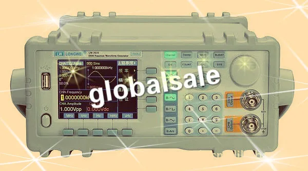LWG3080 DDS функциональный генератор сигналов формы волны 80 МГц 110-220 В 2 канала 3 5