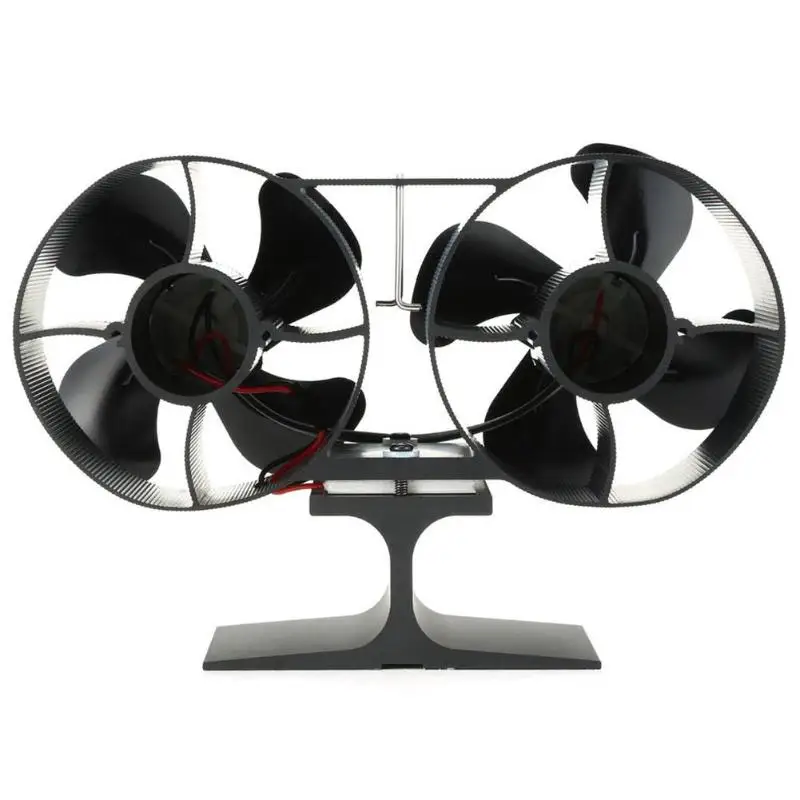 8/4 лопастей домашняя Тепловая плита вентилятор деревянная горелка тепловое распределение тихий вентилятор домашнее эффективное распределение тепла дропшиппинг