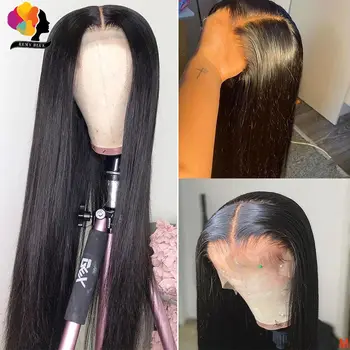 

13X4 Lace Front Human Hair Wigs Straight Lace Front Wig Brazilian Lace Front Wig Pre-Plucked Hairline 150 Density Remyblue Remy