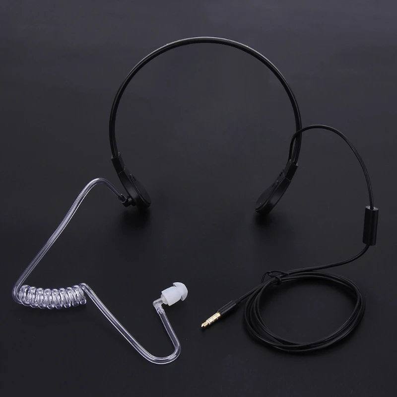 

3.5mm Throat MIC Headset Covert Acoustic Tube FBI Earphone for iphone