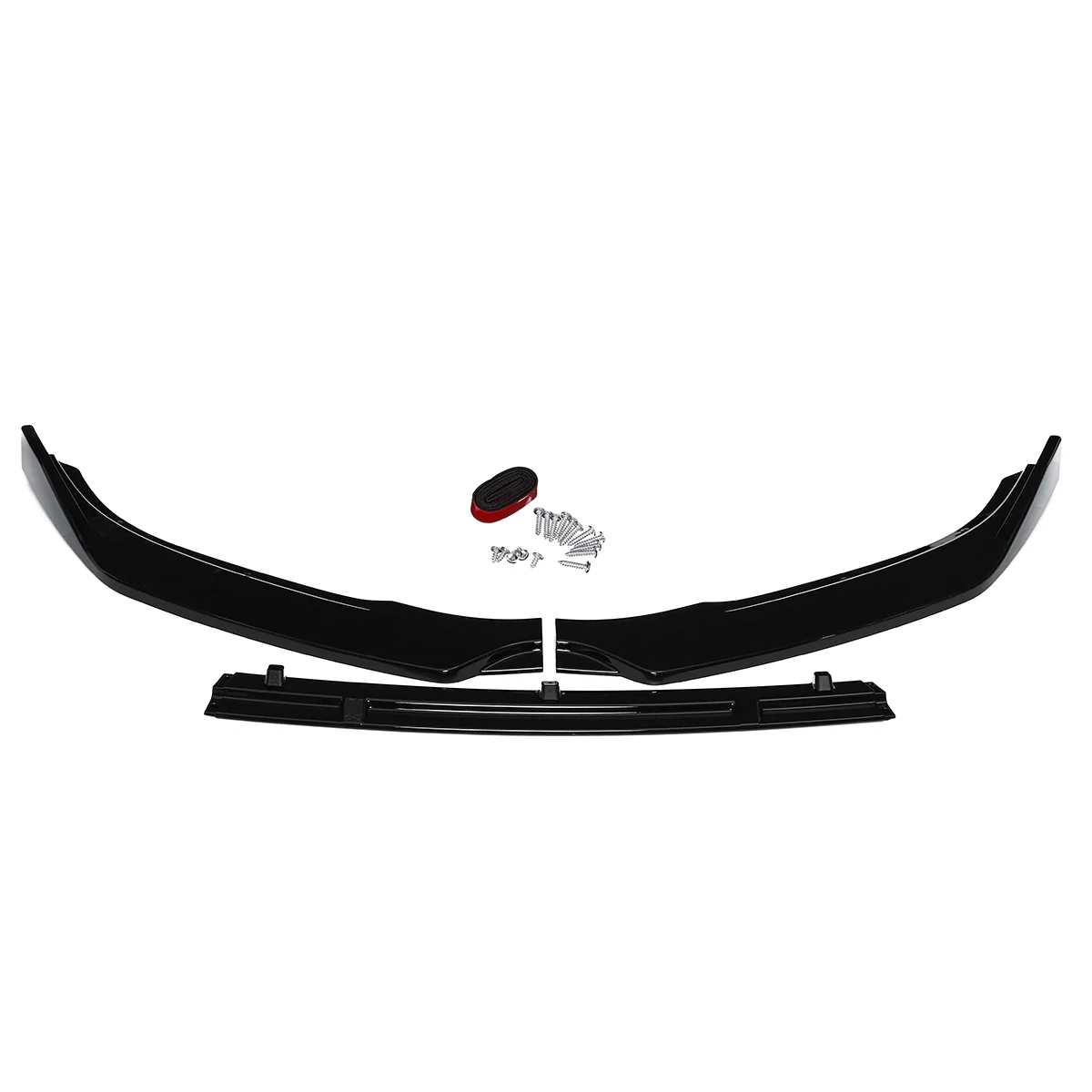 3 Pcs/Set Black Car Front Bumper Splitter Lip Cover Trim For MAZDA 3 Axela 2014 ~2018 Front Bumper Diffuser Spoiler Lip Cover