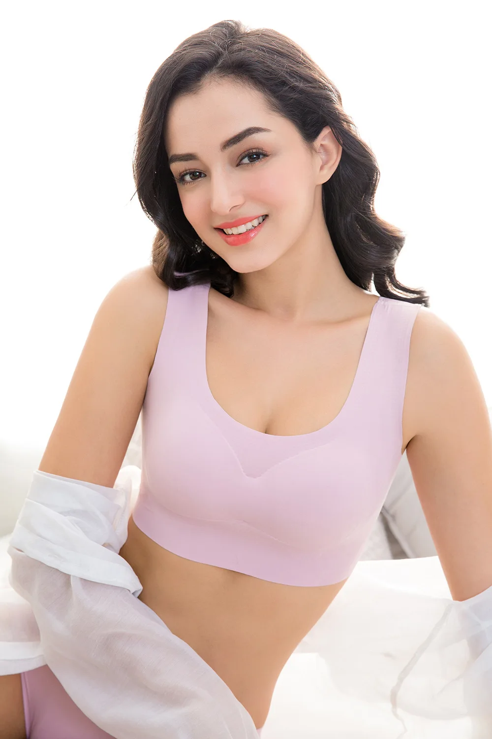 Bras Weseelove Japanese Solid Sleeping Bra Lace Beautiful Back Pushup Women  Plus Size Seamless Sports Vest Lingerie Femme M19 From Tengshe, $21.29