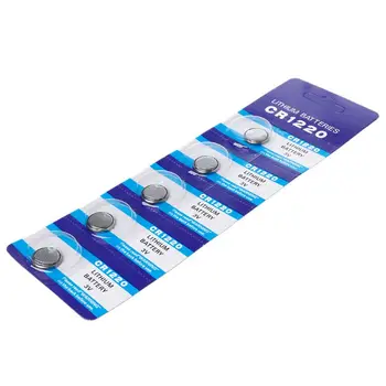 

5PCS Button Battery CR1220 Lithium Coin Cell Batteries 1.55V DL1220 BR1220 LM1220 CR 1220 Electronic Watch Toy Remote H55F