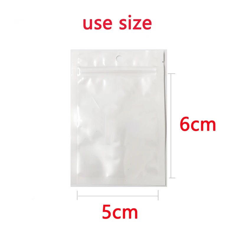 7x10cm 50 шт уплотнение карман пластиковый мешок для хранения уплотнения для еды, конфет упаковка ювелирных изделий Водонепроницаемая застежка-молния мешок с замком прозрачный подгонянный - Цвет: 7x10cm
