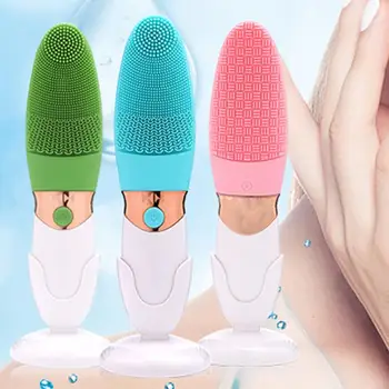 

Silicone Cleaning Instrument Electric Wash Brush Washing Artifact Pore Cleaning Facial Massage Relaxation Facial Cleansing Brush