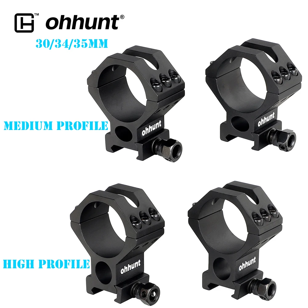 Ohhunt 30 мм 34 35 тактический средний высокий профиль крепление для прицела Пикатинни