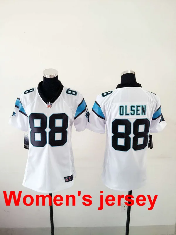 A+++ для женщин, для девушек, сшитые, Carolina s ladies 1 Cam Newton 59 Luke Kuechly, Вышивка логотипов, Размеры s-XXL, Джерси - Цвет: Золотой