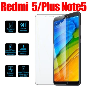 

Glass For Xiaomi Redmi 5 Plus Screen Protector On The Ksiomi Xiomi remi Note 5 5Plus mi5 Tempered Glas Protect Phone Film