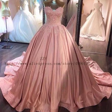 Вечерные платья с кружевами и аппликациями, бальное платье на шнуровке, бальные платья с открытой спиной, длина до пола, Vestidos De 15 Anos, милые 16 платья с кружевом