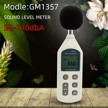 Удобный мини электронный измеритель шума Измеритель уровня звука измеритель шума измерительный прибор GM1357 децибелы lcd A/C быстрый/медленный дБ экран