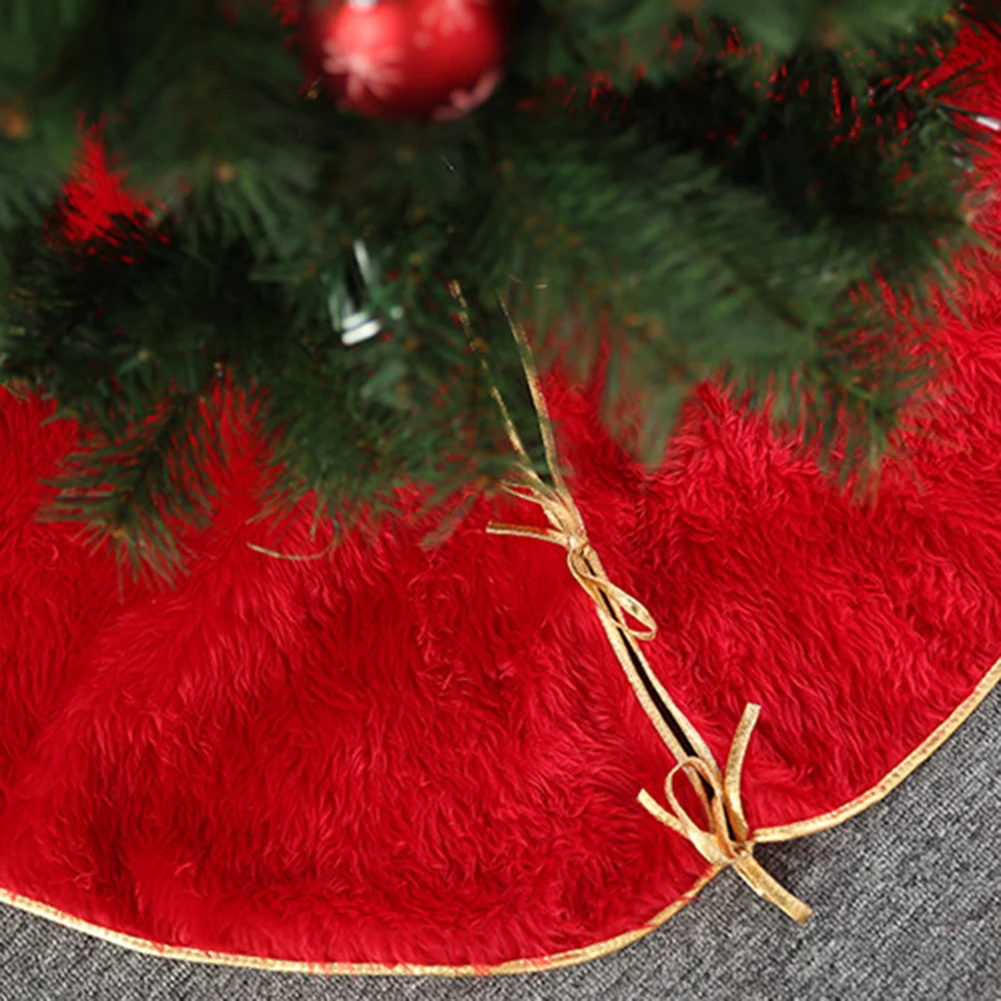 90 см Рождественская плюшевая елка юбка фартук ковер напольный коврик украшение для дома Вечерние