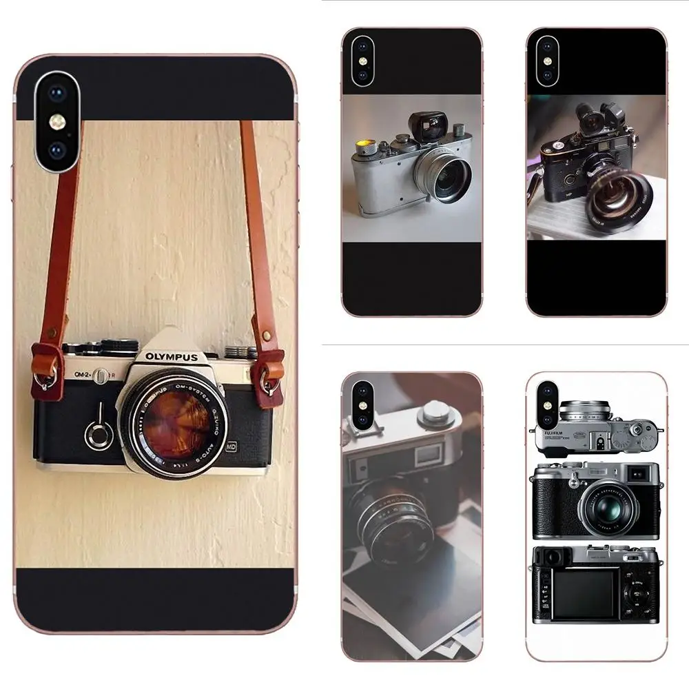 

For Xiaomi Redmi Note 2 3 3S 4 4A 4X 5 5A 6 6A Pro Plus Transparent TPU Bag Case Vintage Retro Camera M9 M8 Old