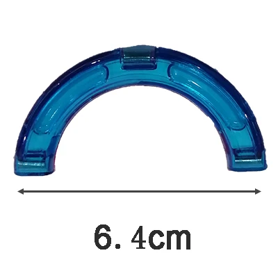 1 шт. Магнитные DIY строительные блоки части строительные игрушки для малышей дизайнерские магнитные игрушки Магнитные модели строительные игрушки - Цвет: semicircle