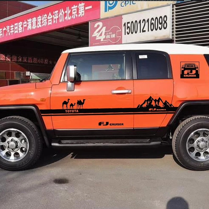 Lsrtw2017 кузова автомобиля Стикеры для Toyota FJ Cruiser 2007 2008 2009 2010 2011 2012 2013 2014 2015 2016 2017 2018 2019