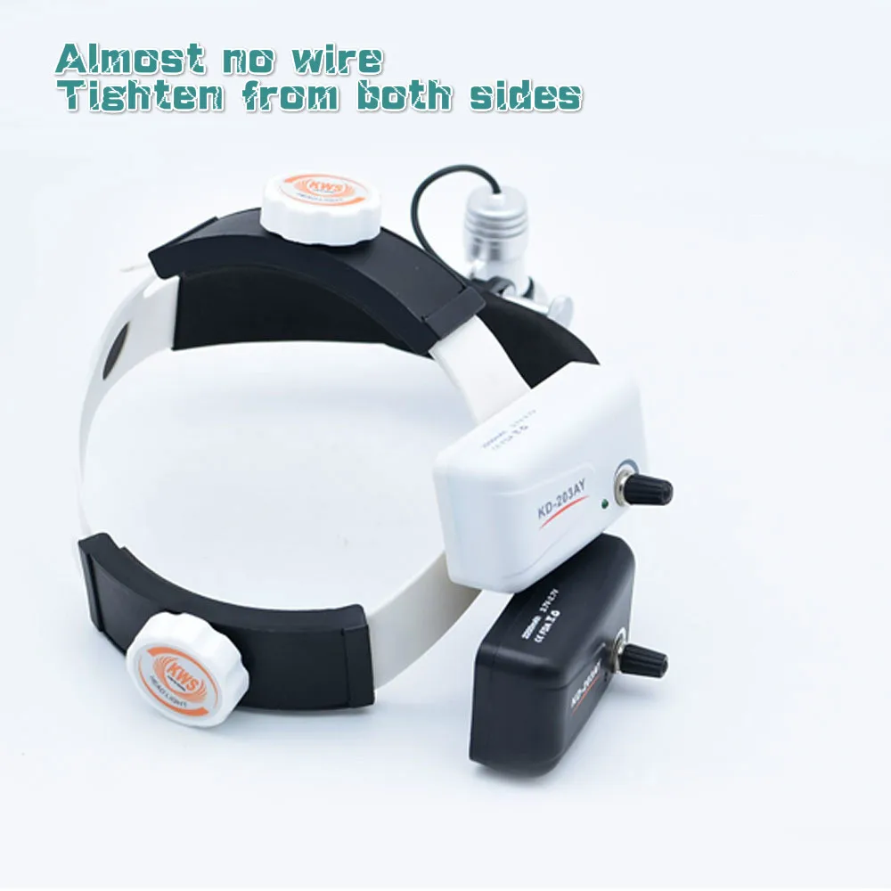 US $125.00 3W LED Oral Otolaryngologic Brightness Adjustable Surgical Headlamp Special Lighting Head Lamp Single Battery Head Light