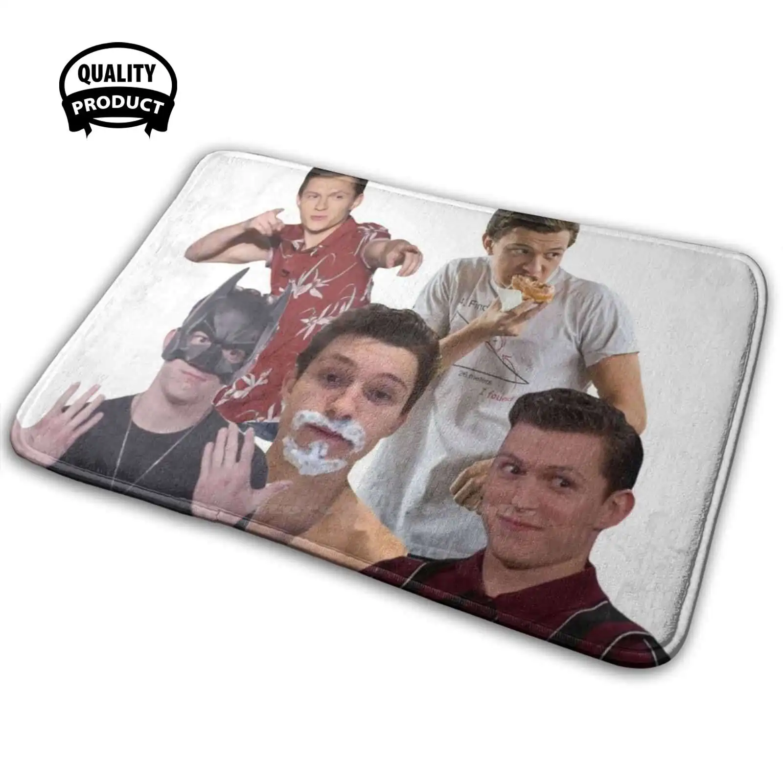 Tom Holland Funny 3D Soft Tappetino Antiscivolo Tappeto Tappeto Cuscino Tom Holland Homecoming Lontano Da Casa British England London New York