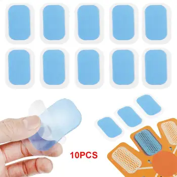 

10PC Adhesion Inirritative Hydrogel Mat Pad Gel Stickers Exercise Patch Replacement For Smart Abdominal Training Device TSLM1