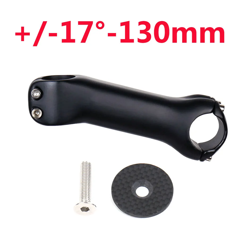17degrees130mm-2114 ELITA один углеродный MTB вынос руля UD 6 °/17 °-70/80/90/100/110/120/130 дорожный Руль Горный велосипед из углеродного волокна стержня 31,8 - Цвет: 17degrees130mm-2114