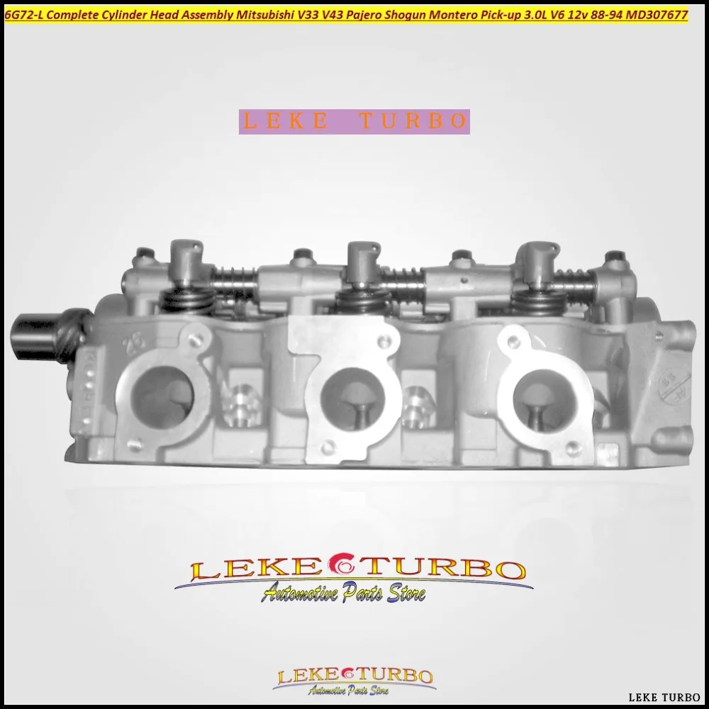 6G72 Complete Cylinder Head Assembly ASSY For Mitsubishi V33 V43 Pajero Shogun Montero Pick-up 3.0L V6 12v 1988-94 MD307677  (3)