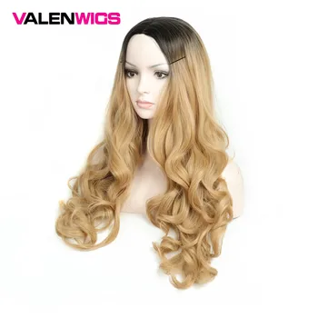 

Valenwigs Long Wavy Hair 70cm High Temperature Colorful Synthetic Wig For Black White Women Glueless Daily Party Cosplay Wigs
