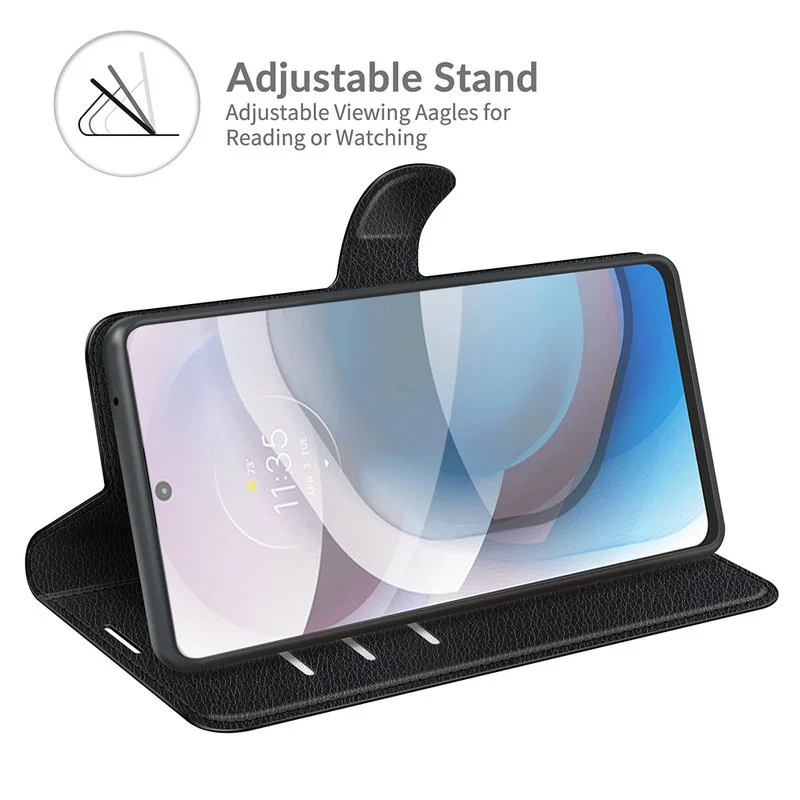 para Motorola um 5g Ace Moto Carteira Case do Telefone Flip Capa de Couro Etui Fundas - Image 4