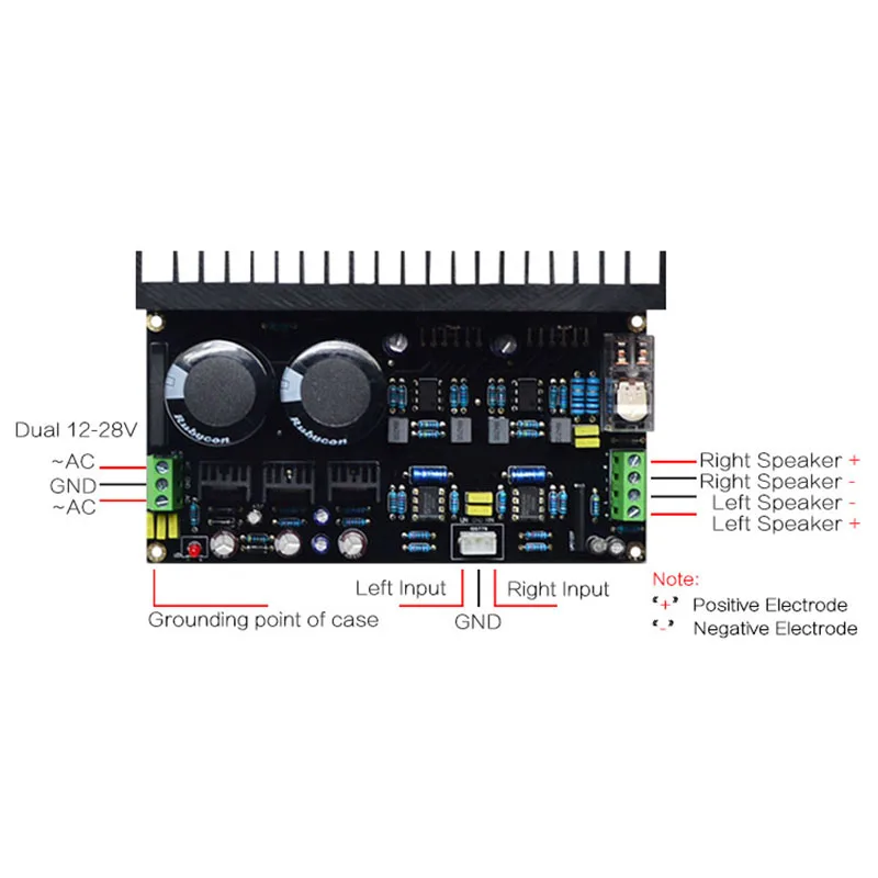 JABS Lm3886 стерео высокой мощности усилитель доска Op07 Dc Servo 5534 независимый операционный усилитель Shen Jin Pcb комплект