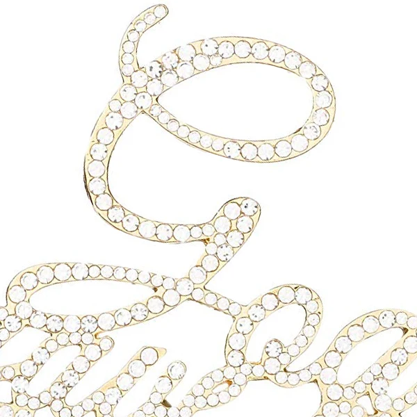 God Gave Me You Rhinestone Cake Topper(Gold