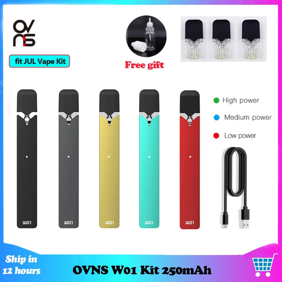 Оригинальный набор для вейпа OVNS W01 электронные сигареты со встроенным