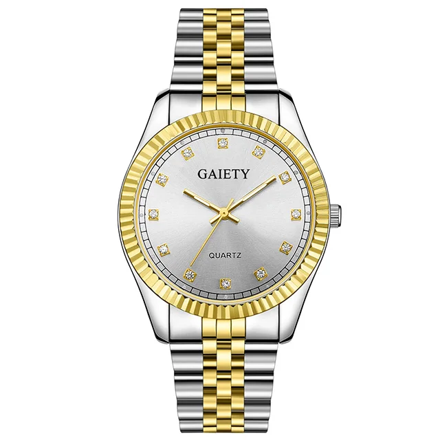 Мужские часы Топ бренд класса люкс Rolexable часы мужские золотые кварцевые спортивные мужские часы Военные Наручные часы для мужчин relogio masculino - Цвет: gold white
