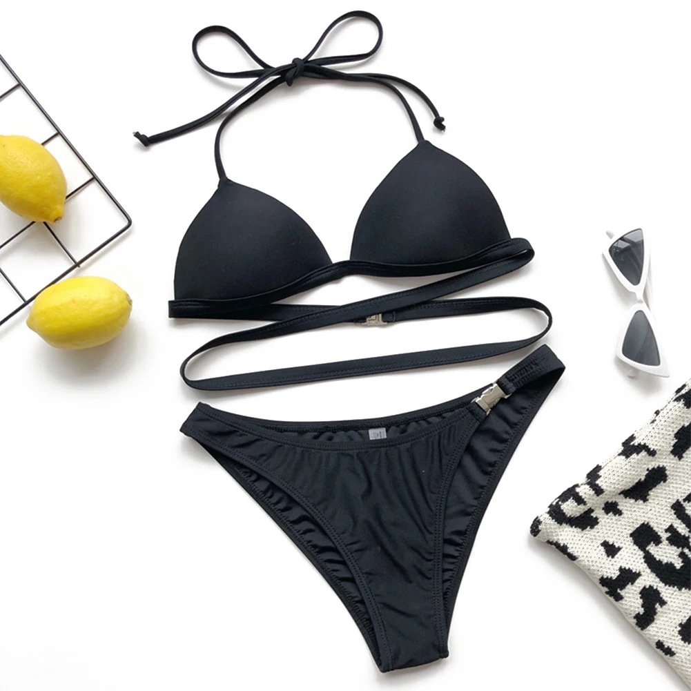 Женский купальный костюм-бикини AA костюм из двух предметов жесткий с пряжкой на