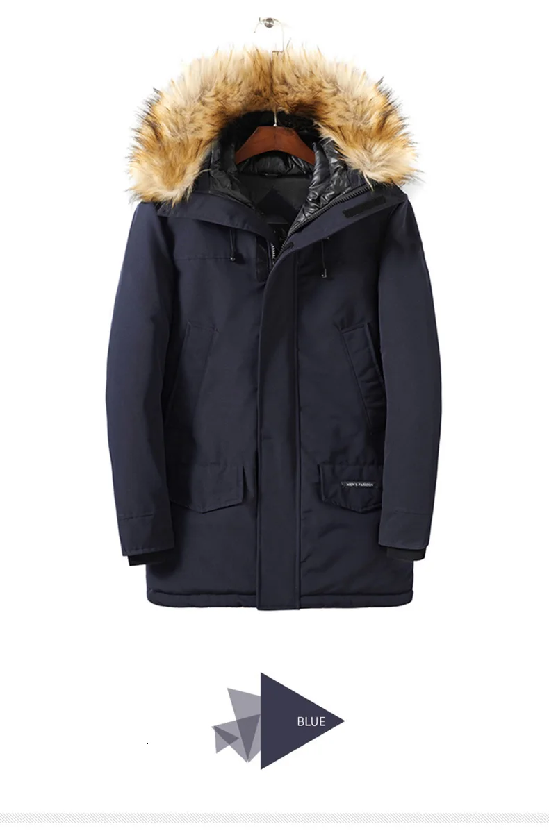 Мужская зимняя куртка, пальто, толстые теплые парки для мужчин, Новая повседневная куртка, теплая одежда Homme-30 градусов, верхняя одежда, Европейский S-2XL
