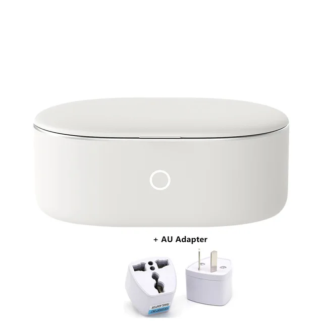 Add AU Adapter Новая Xiaomi ультразвуковая машина для чистки 45000 Гц высокочастотная вибрация очиститель очков для ювелирных изделий 360 ° машина для чистки - Цвет: Add AU Adapter