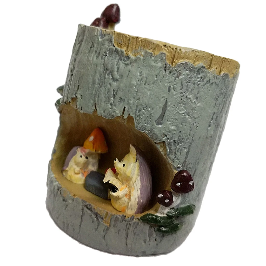 Mini Flower Pot Cute Hedgehog Succulent Planter Pot for Table Garden Decoration